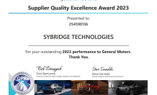 GM 2023 Supplier Quality Excellence Award